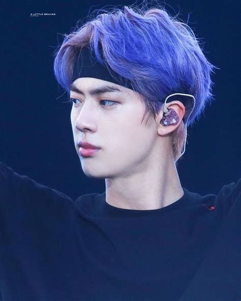 jin purple hair|bts jin hair.